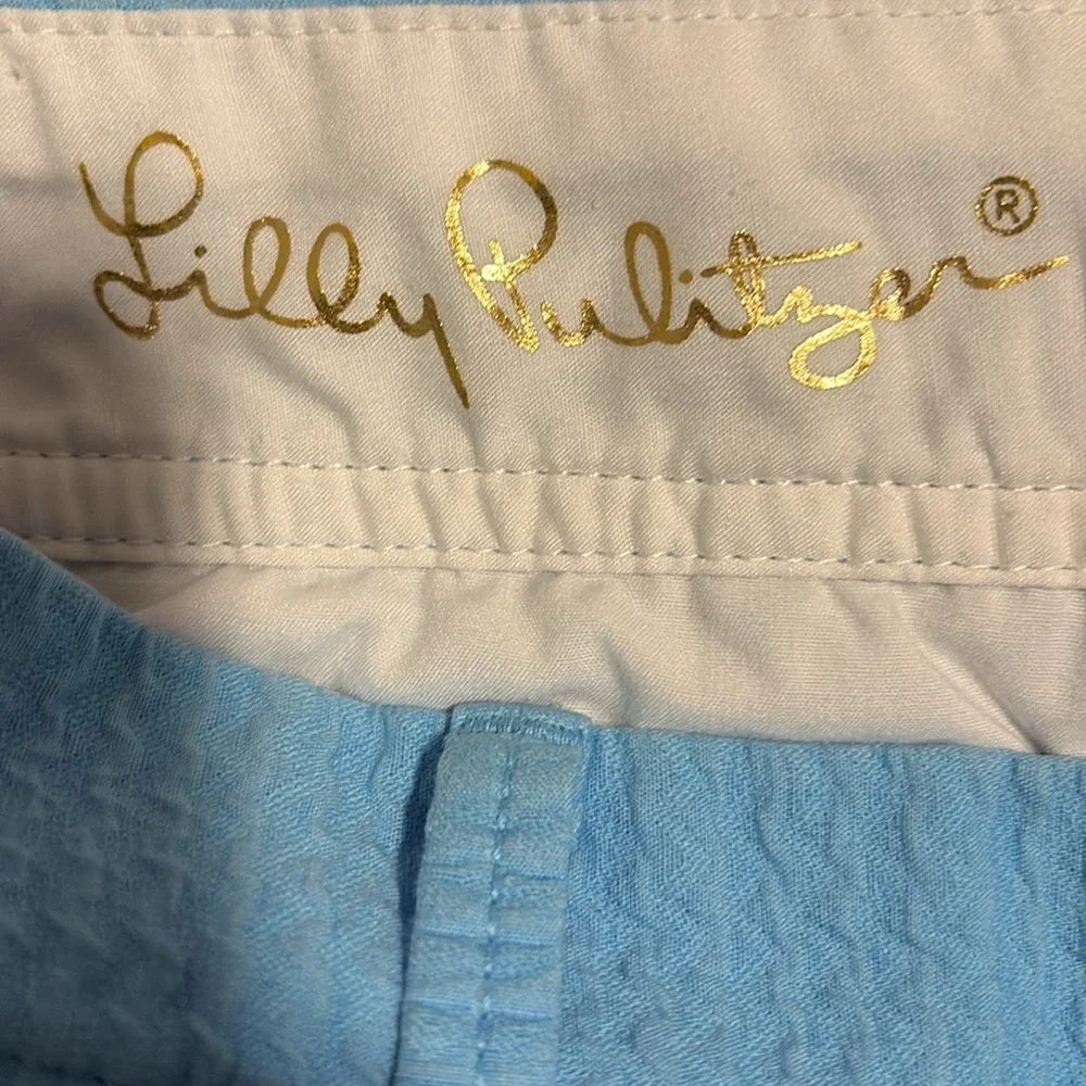 Lilly Pulitzer Textured Blue Women's Shorts